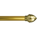 Gold Aluminum Banner Crossbar for 10' Banner with Brass Acorn Ends